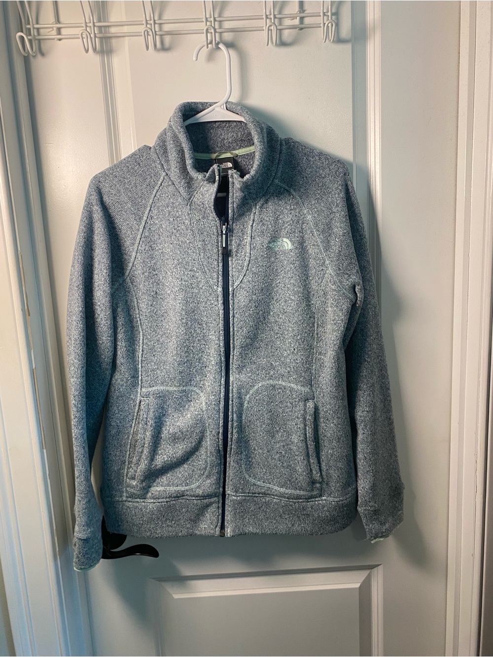 The North Face Heather Zip-Up Fleece Jacket